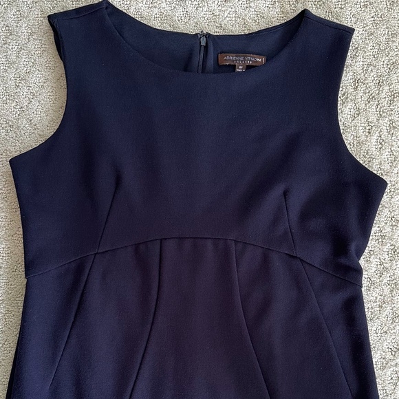 Adrienne Vittadini Sleeveless Sheath Dress Navy Blue Size 8P - Picture 2 of 11
